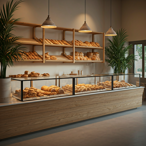 Cozy artisan bakery and café interior at Bartels