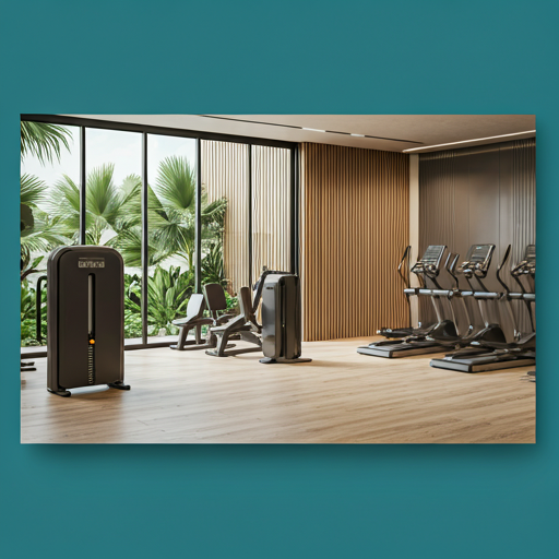 Modern fitness center interior at Nai Harn Gym