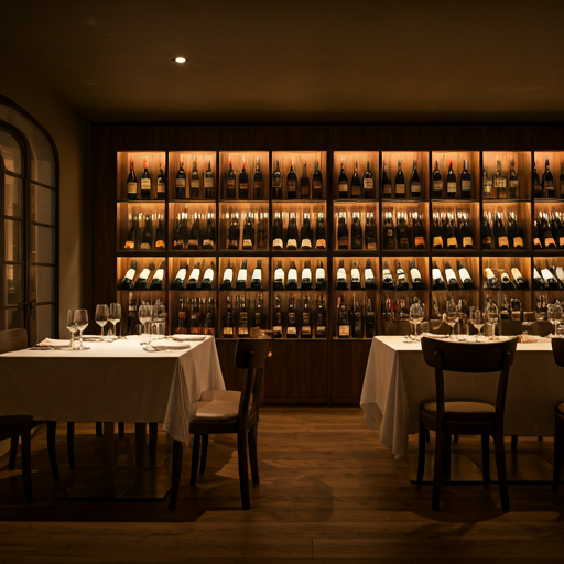 Elegant wine bar and restaurant interior at Wine Connection